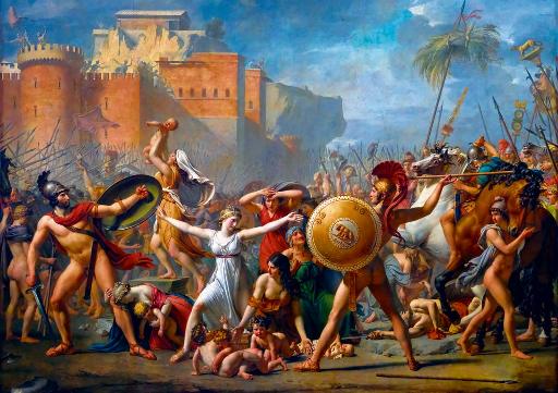 Jacques-Louis David - The Intervention of the Sabine Women, 1799 (1000)