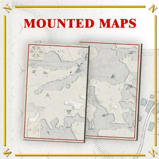Battles of Napoleon I Eylau 1807 Mounted Maps