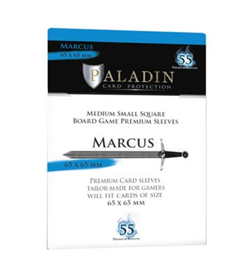 Paladin Sleeves - Marcus Premium Medium SMall Square 65x65mm (55 Sleeves)