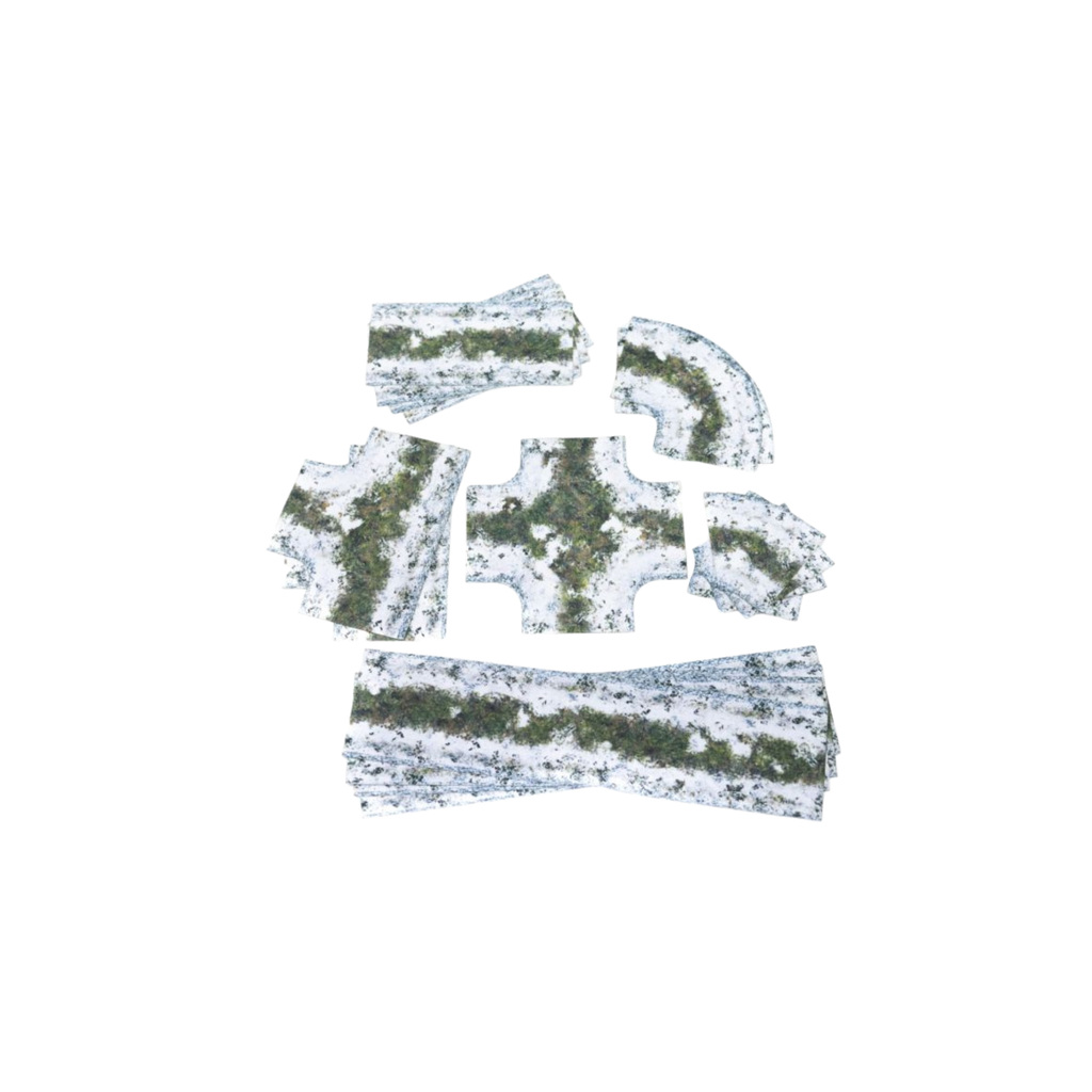 Winter Muddy Roads - Anti-Slip Fabric 2D Road Set 15mm