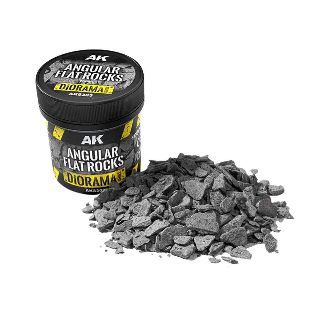 AK Interactive Angular Flat Rocks - 100ml