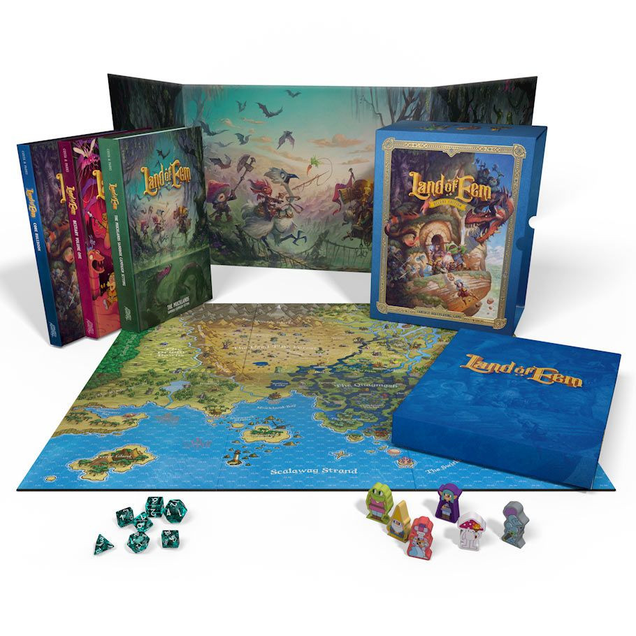 Land of Eem RPG Deluxe Box (vahingoittunut)