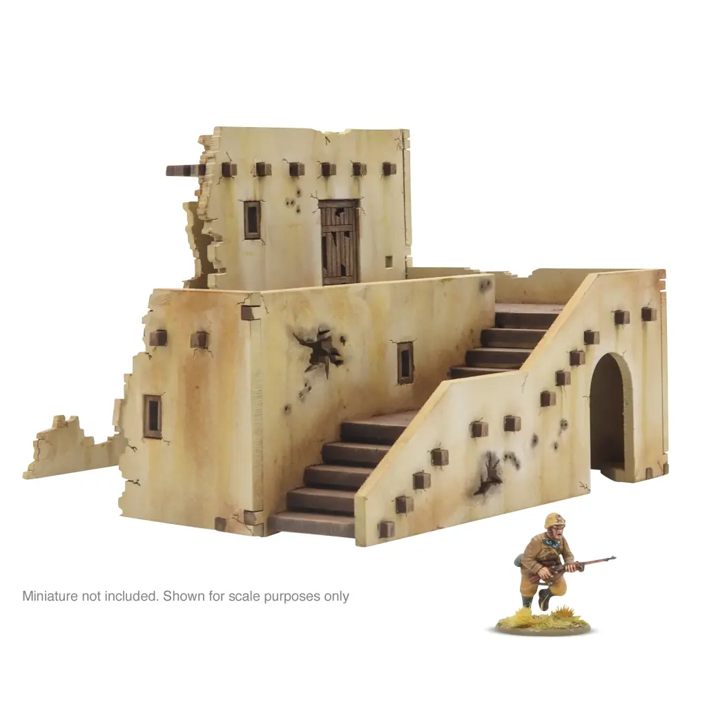 Bolt Action - Adobe Building - Ruins