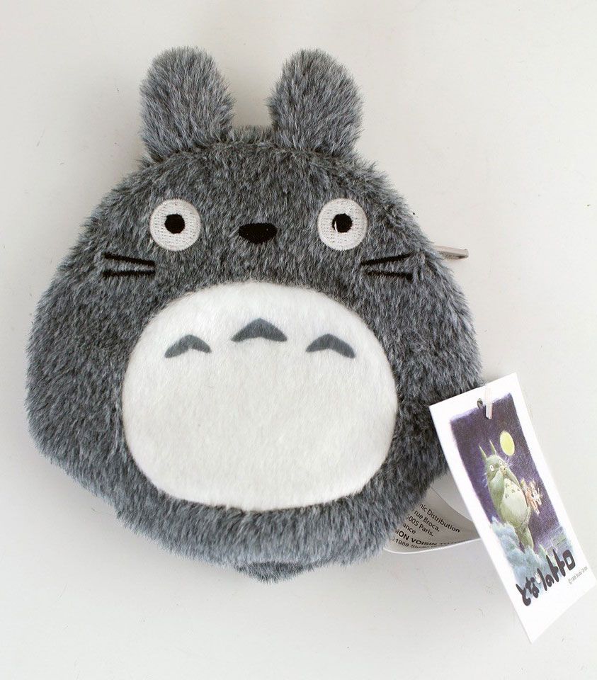 Plush Purse - Totoro Grey 12cm