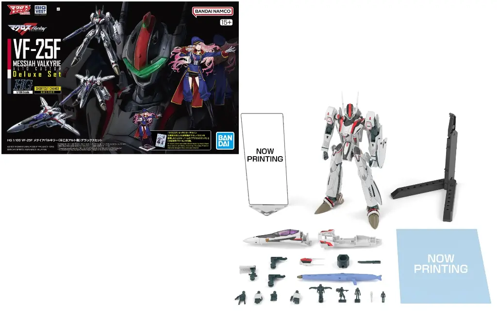 HG 1/100 VF-25F Messiah Valkyrie Deluxe Set