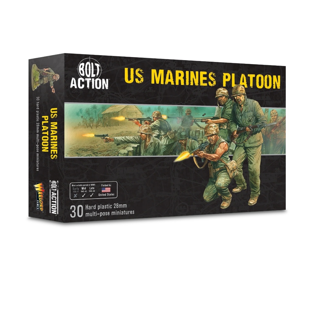 US Marines Platoon plastic box set - Bolt Action