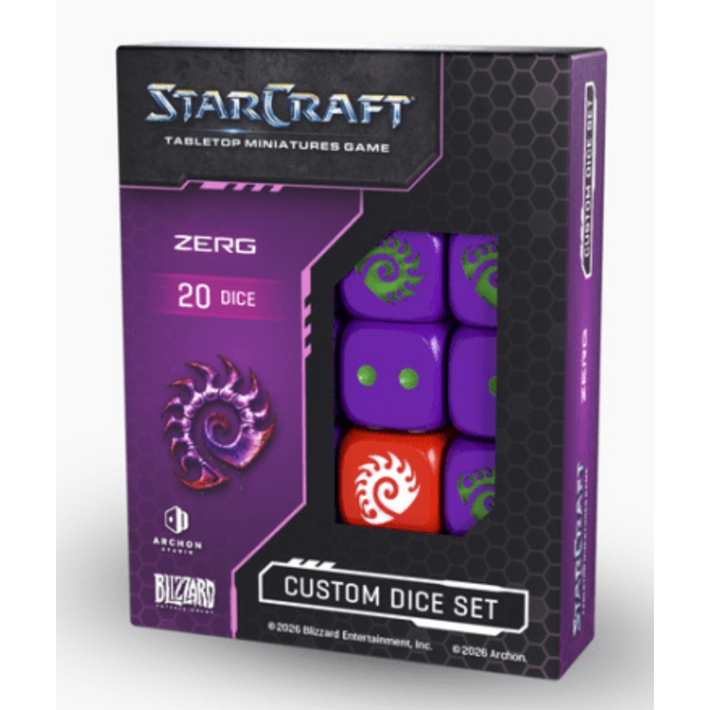 Starcraft - Zerg Custom Dice Set