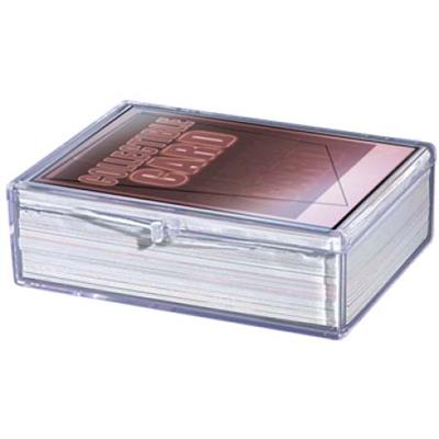 [1577] Hinged Clear Box - (For 50 Cards)