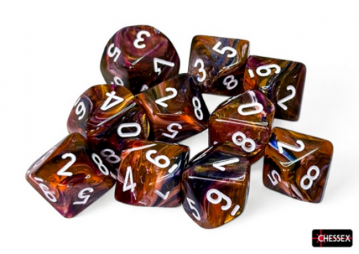 [CHX27343] Festive Symphony white Set of Ten d10s