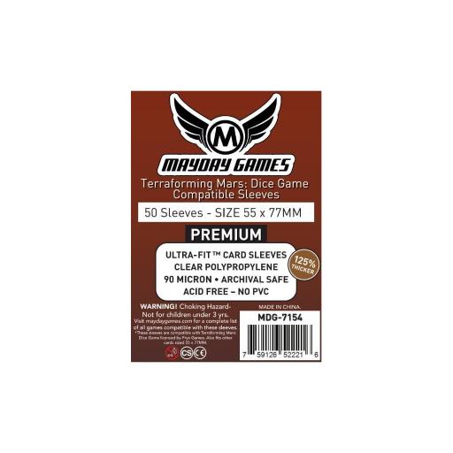 [SKS7154] Terraforming Mars Dice Game Premium Sleeves 55x77mm (50)