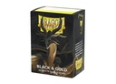 Dragon Shield Standard Sleeves - Dual Matte Black & Gold