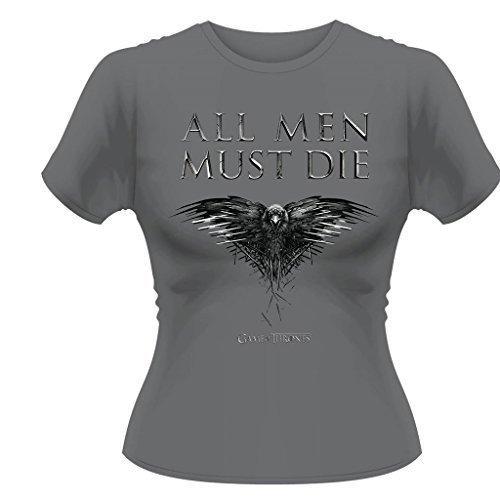 Game Of Thrones - All Men Must Die (Grey Girlie T-Shirt XXL)