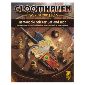 Gloomhaven - Jaws of the Lion Removable Sticker Set &amp; Map