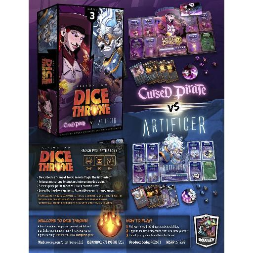 Dice Throne Season Two Box 3 Cursed Pirate vs Artificer