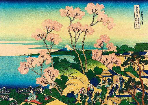 Katsushika Hokusai - Shinagawa on the Tokaido, 1832 (1000pc)