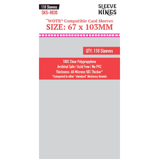 68x120mm War of the Ring Sleeves 60 Microns (110)