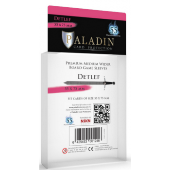 Paladin Sleeves - Detlef Premium Medium Wider 55x75mm (55 Sleeves)