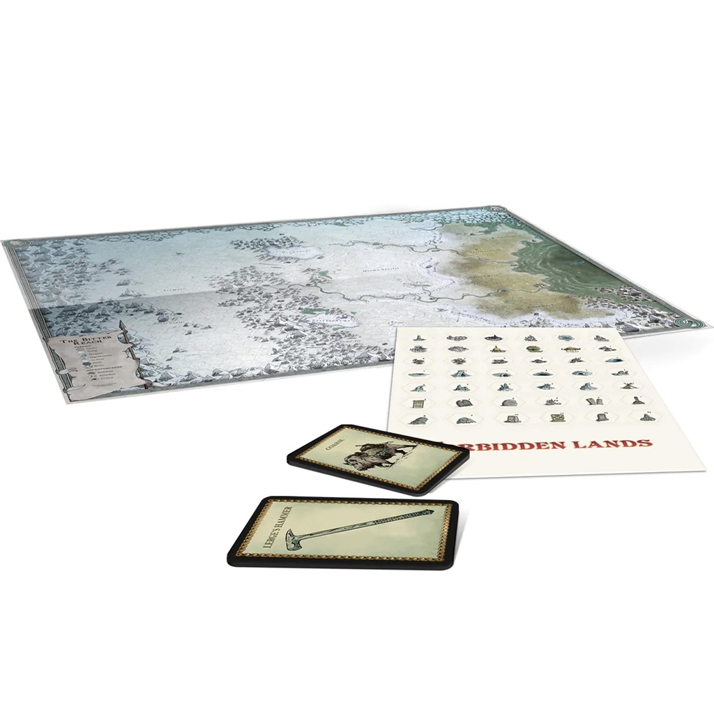 Forbidden Lands RPG: The Bitter Reach Maps And Card Pack