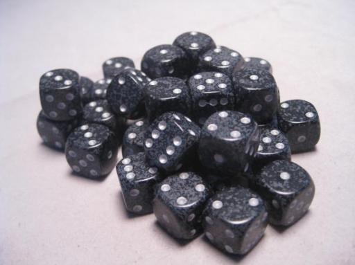 Dice Sets Ninja Speckled 12mm d6 (36)