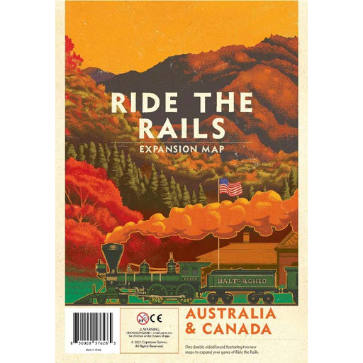 Iron Rail 2 Ride the Rails Australia & Canada Map