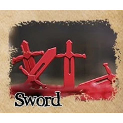 Metal Alloy Resource Tokens Sword (10)