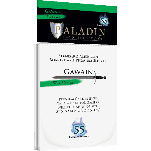 Paladin Sleeves - Gawain Premium Standard American 57x89mm (55 Sleeves)