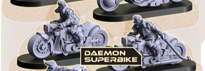 Cyberpunk Red Combat Zone Daemon Custom Superbike