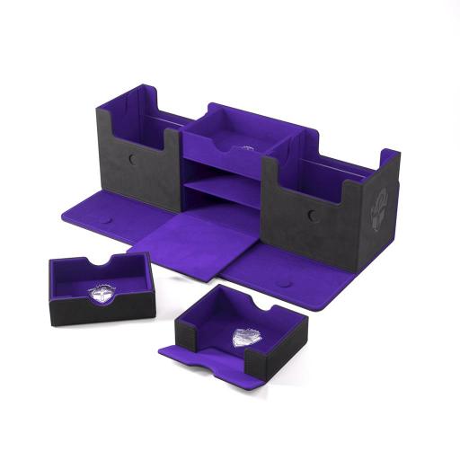GAMEGENIC - Academic 266+ XL Deck Box (Black/Purple)