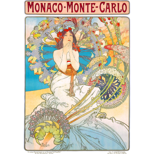 Monaco Monte Carlo, Alphonse Mucha (1000pc)