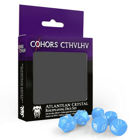 Cohors Cthulhu RPG Atlantean Crystal Dice Pack