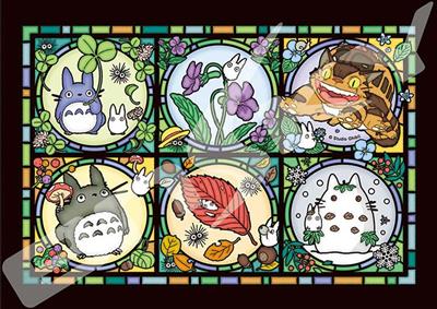 All Seasons - My Neighbor Totoro Stained Glass Puzzle (208pc)