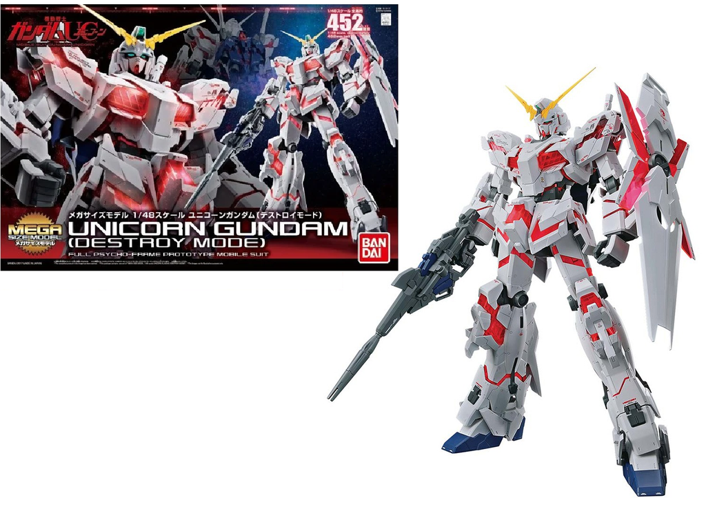 GUNDAM - MS Mega Size Unicorn Gundam Destroy Mode 1/48