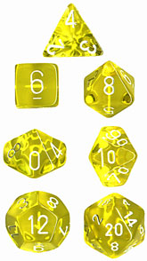 Translucent Polyhedral Yellow/white (7)