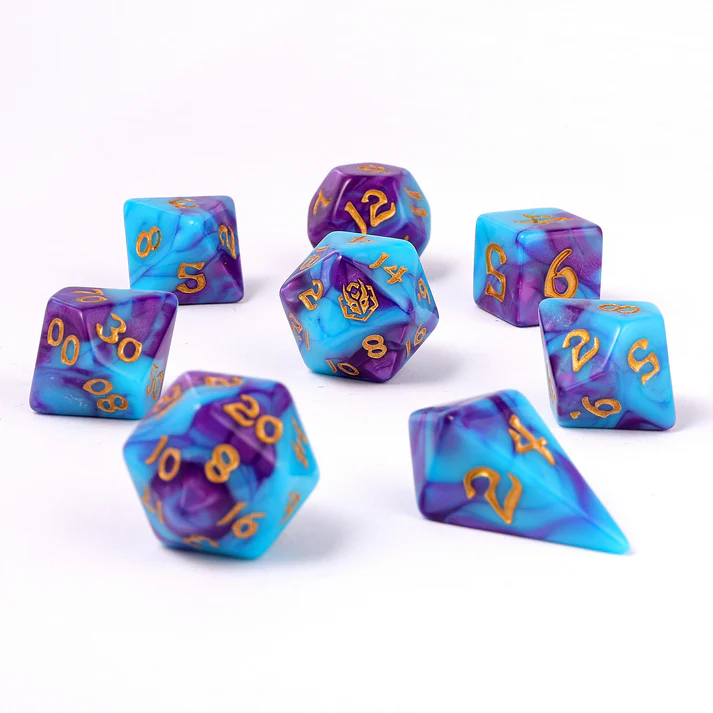 Hymgho 8 Piece RPG Dice Set Banshee's Wail