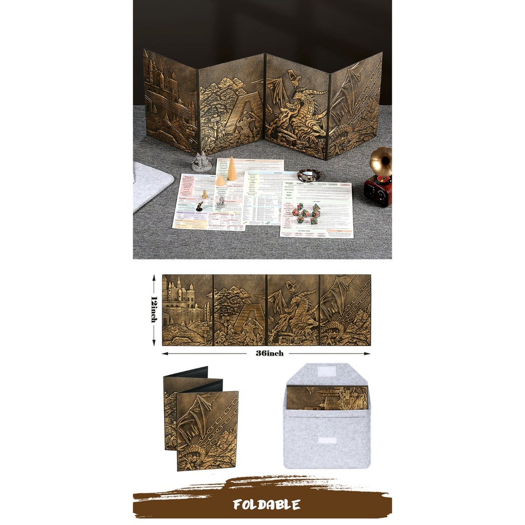 Dungeon Masters Screen Bronze