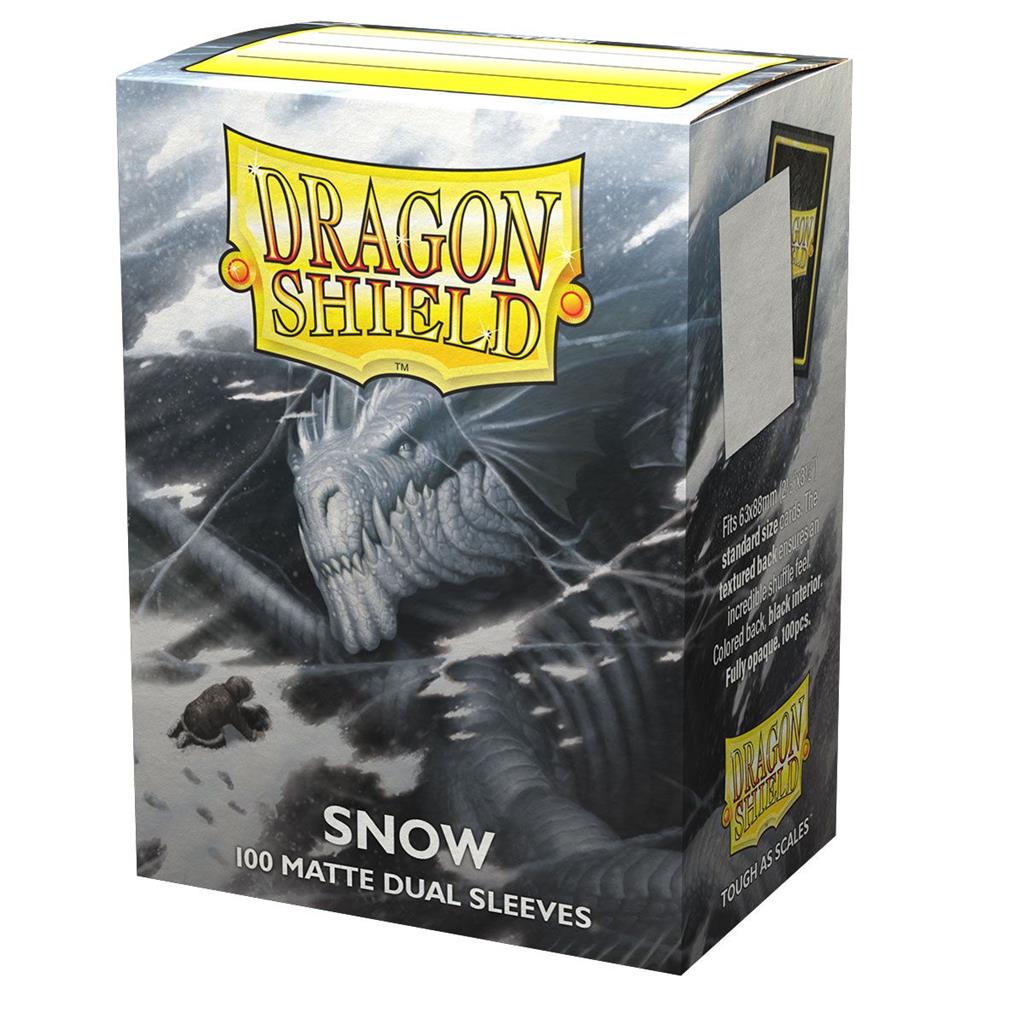 Dragon Shield Standard Sleeves - Dual Matte Snow (100 Sleeves)