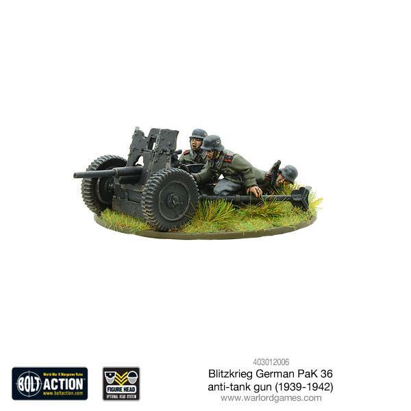 Blitzkrieg German Pak 36 anti-tank gun (1939-42)