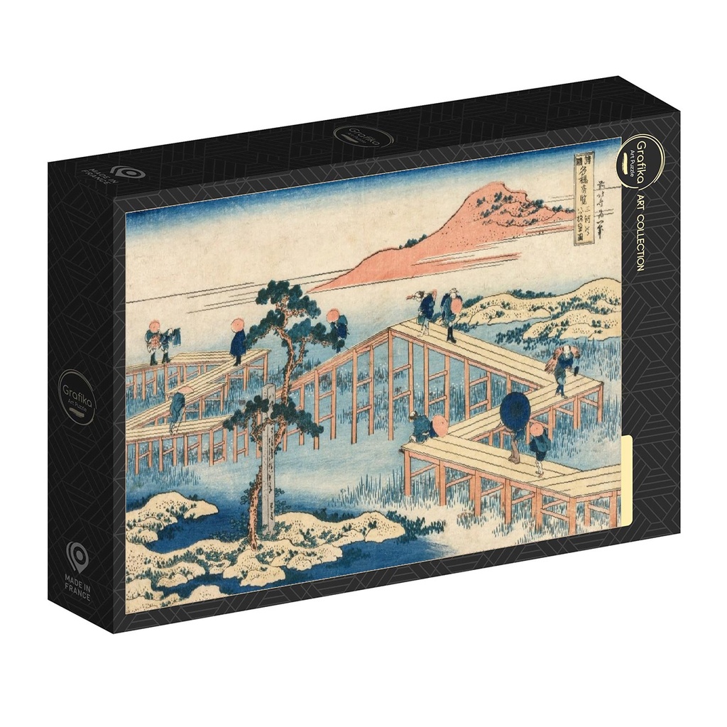 Hokusai - An Ancient Picture of the Eight Part Bridge in Mikawa Province (1000pc)