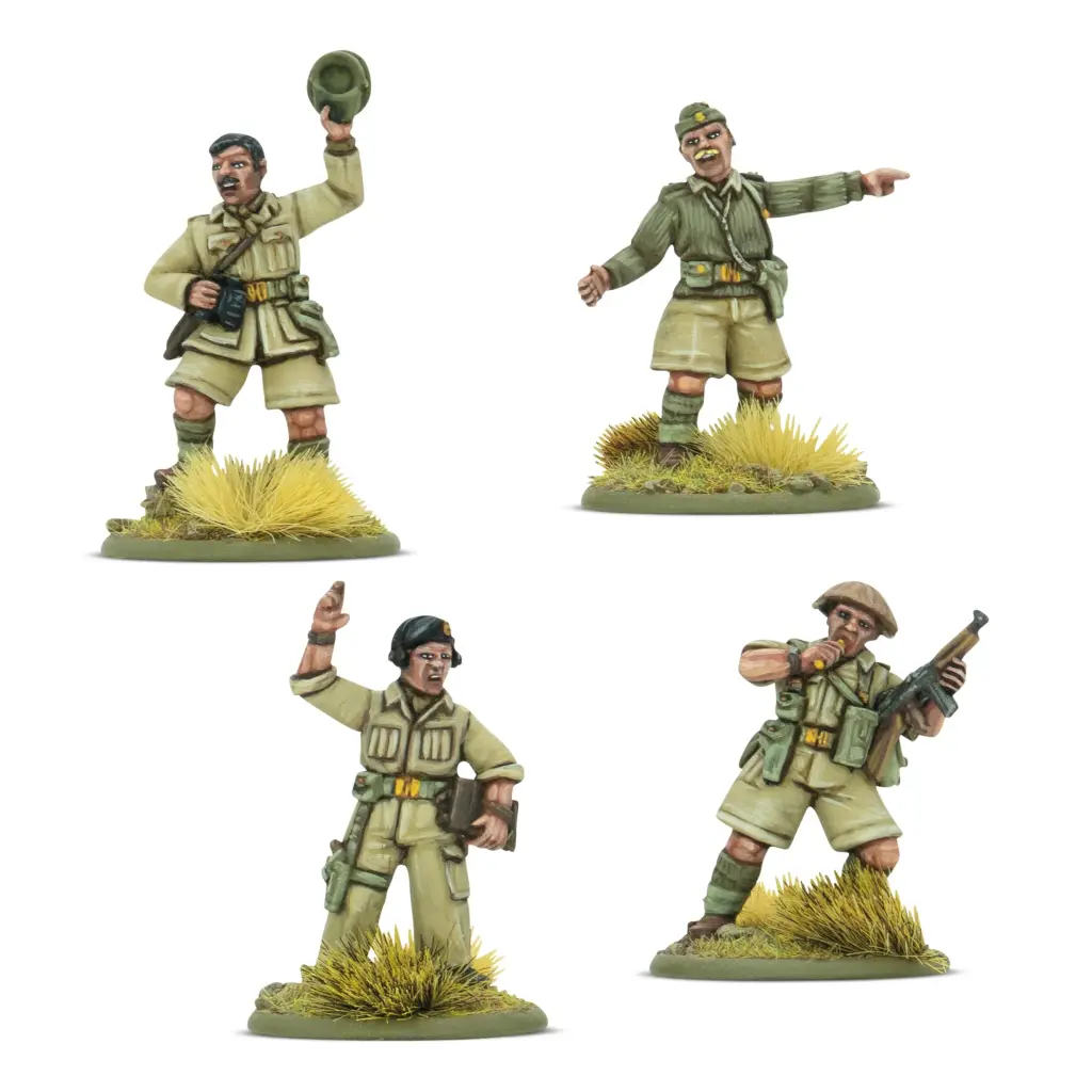 Bolt Action - British 8th Army platoon commanders
