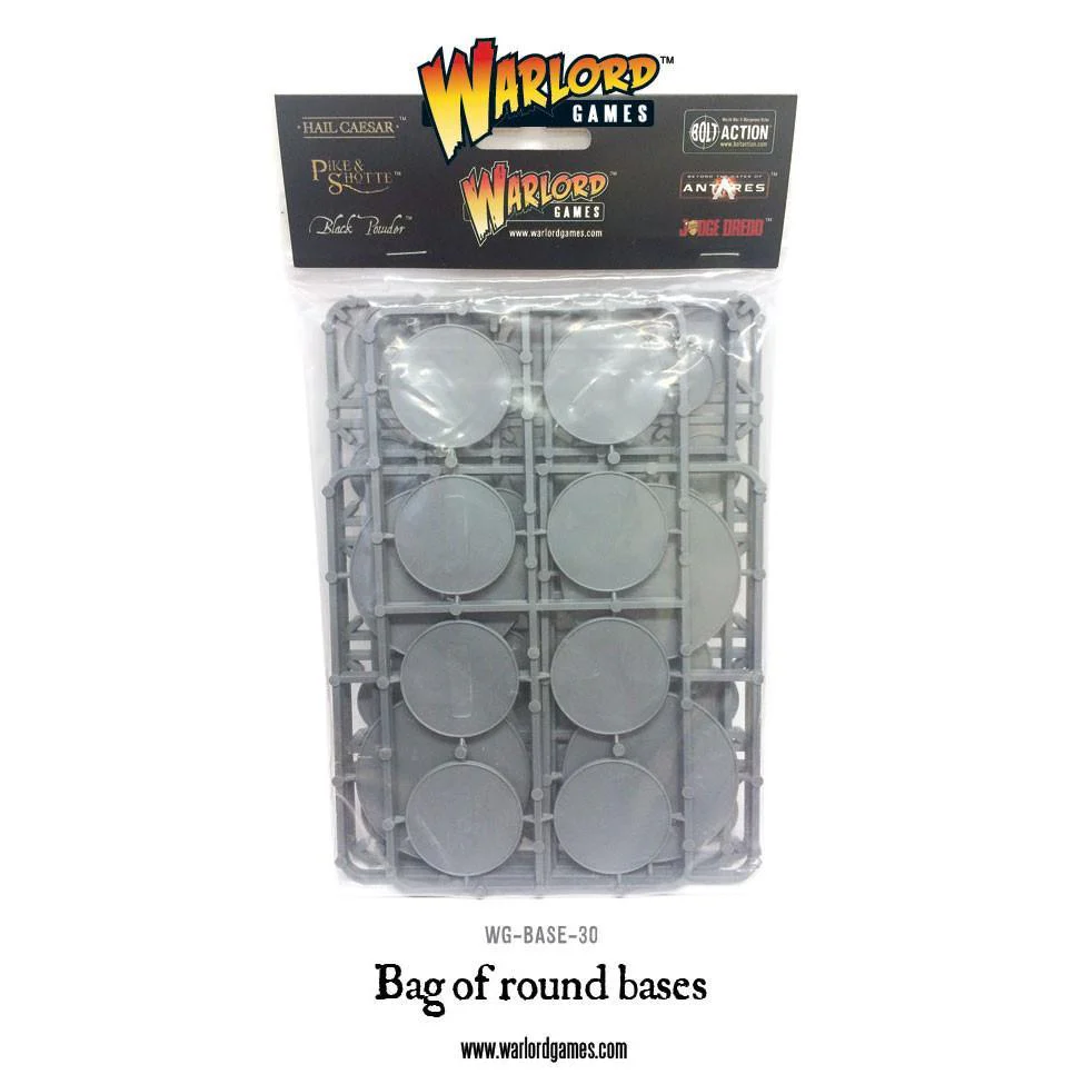 Bag of Round Bases - Bolt Action