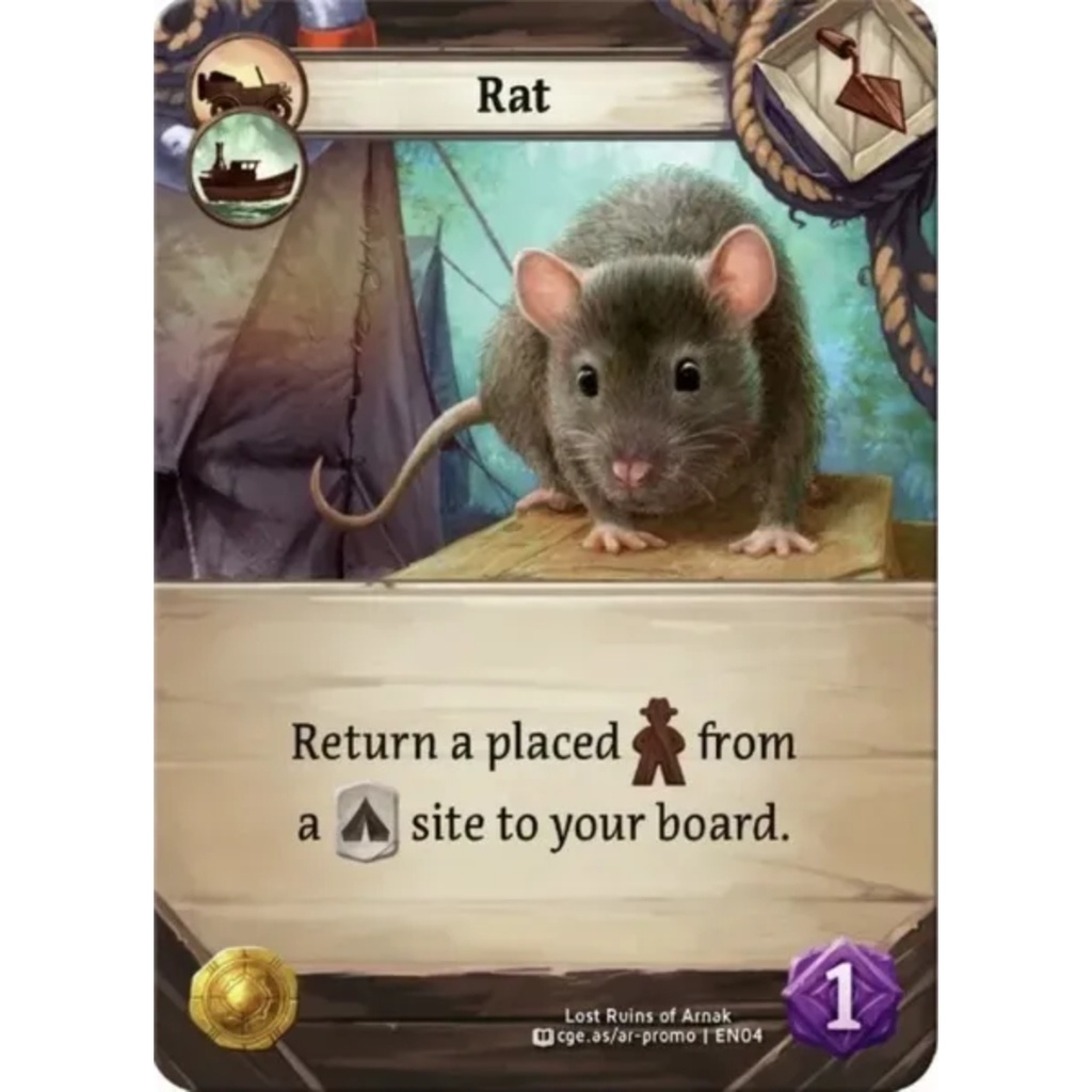 Lost Ruins of Arnak Rat Promo Card