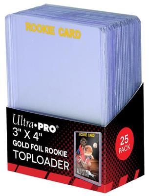 Toploader - 3" x 4" Rookie Gold (25 pieces)
