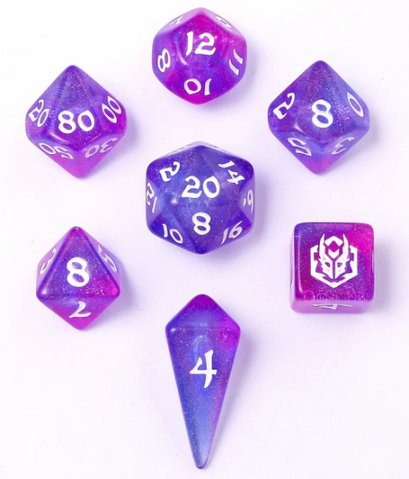 Hymgho Mini Polymer RPG Dice Set Fairy Farts (7)