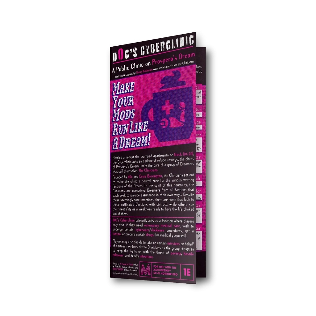 Mothership RPG D0c´s Cyberclinic