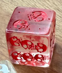 Massive Gelatinous Cube 27mm Blood with Red Ink