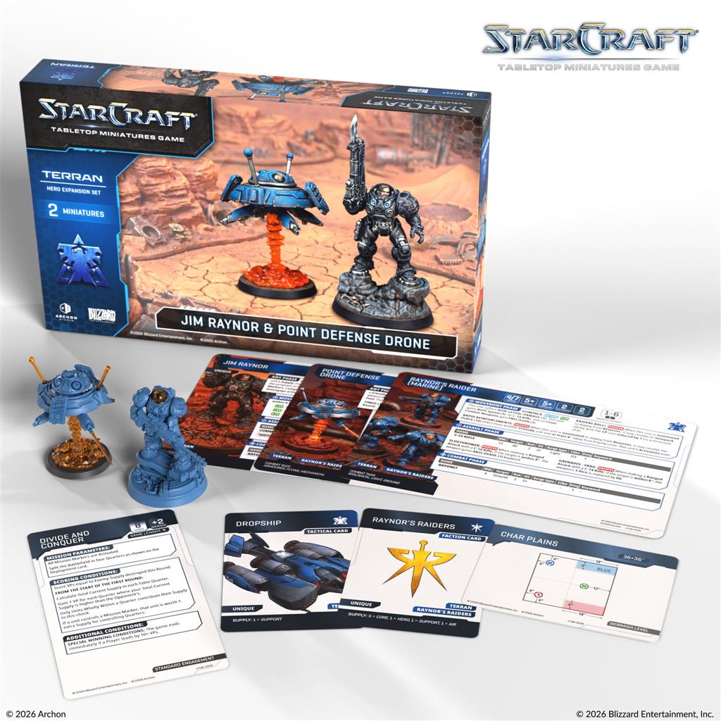 Starcraft - Jim Raynor & Point Defense Drone - Terran - Hero Expansion