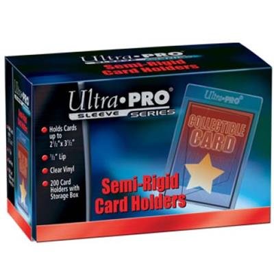 UP - Semi-Rigid Card Holder with 1/2" Lip Irto Toploader