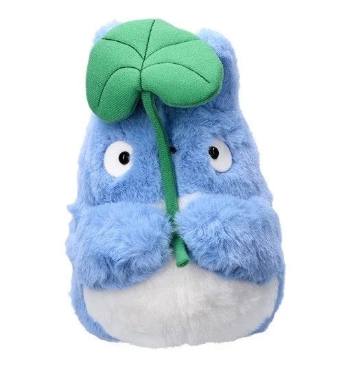 Nakayoshi Plush - Blue Totoro With Leaf