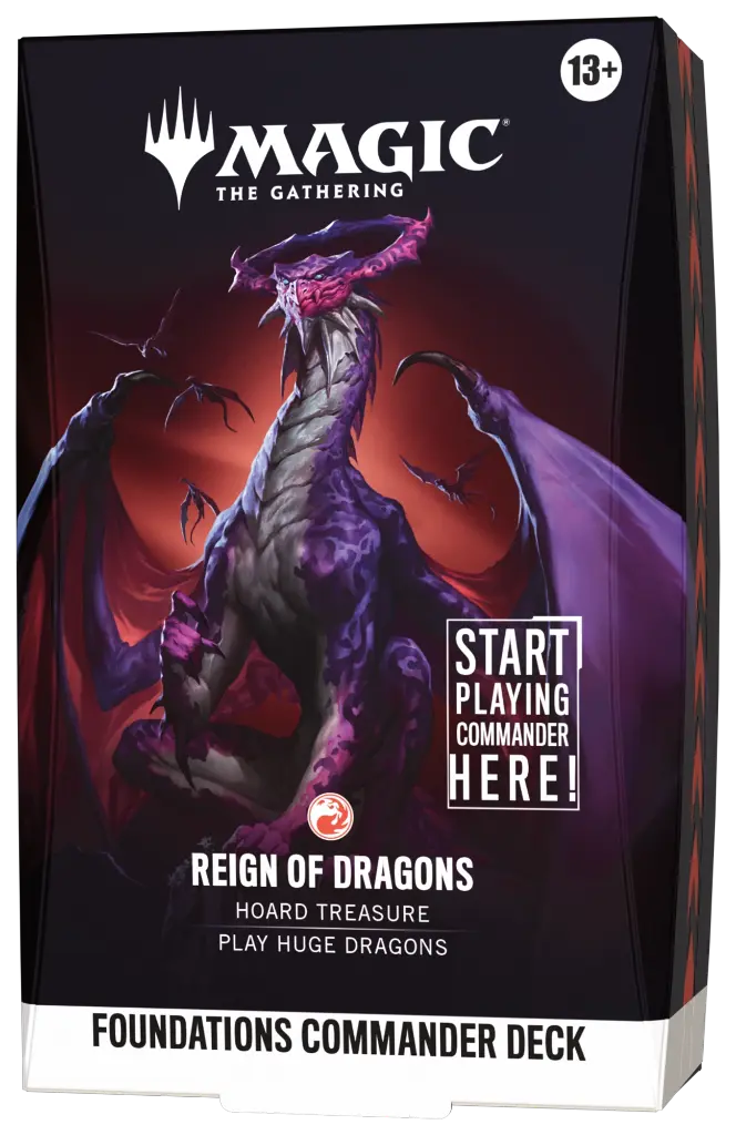 Magic The Gathering - Foundations Commander Deck - Reign of Dragons