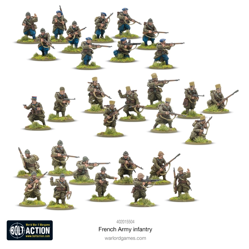 French Army infantry - Bolt Action